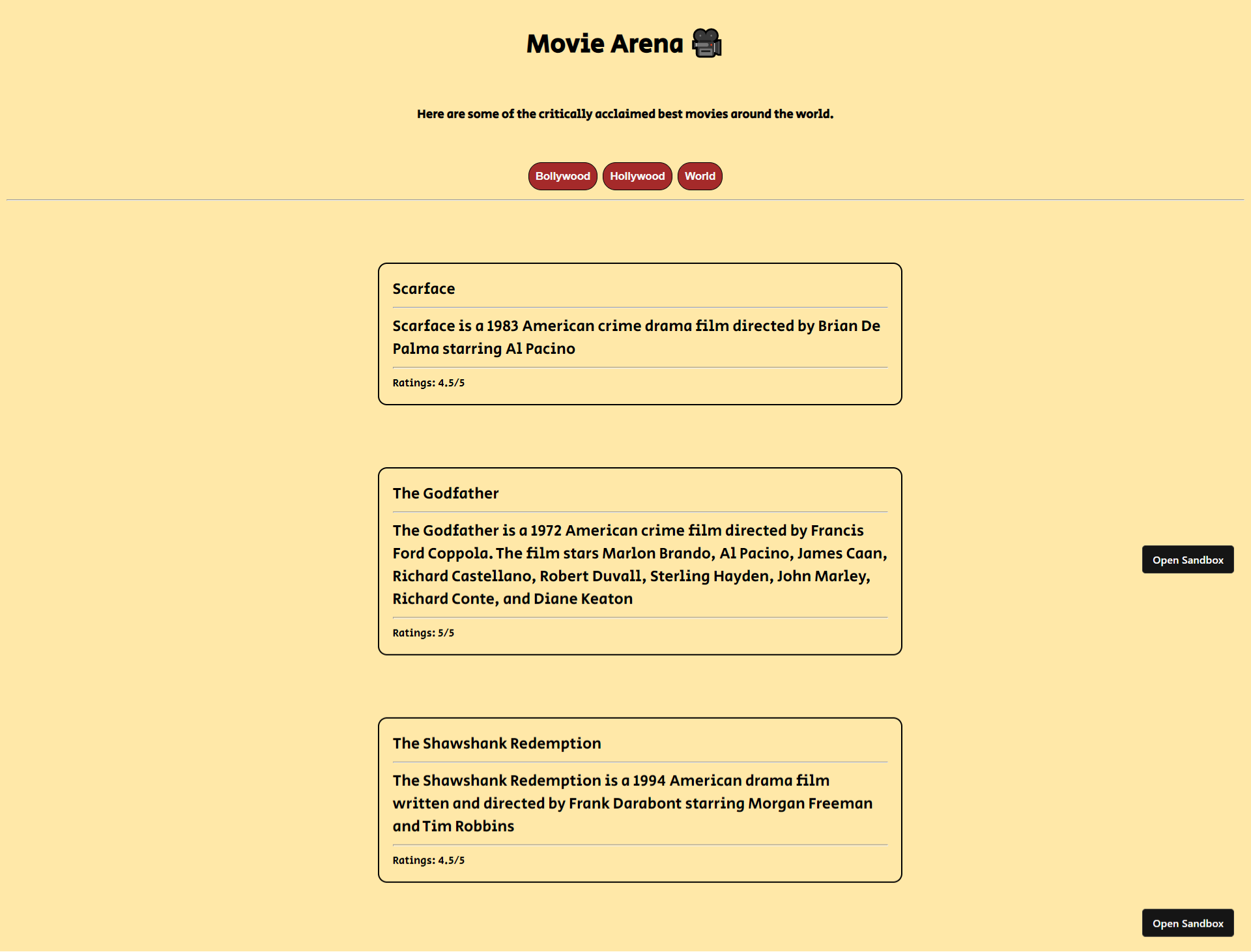 GitHub - InvincibleRP1/movie-arena: Created with CodeSandbox