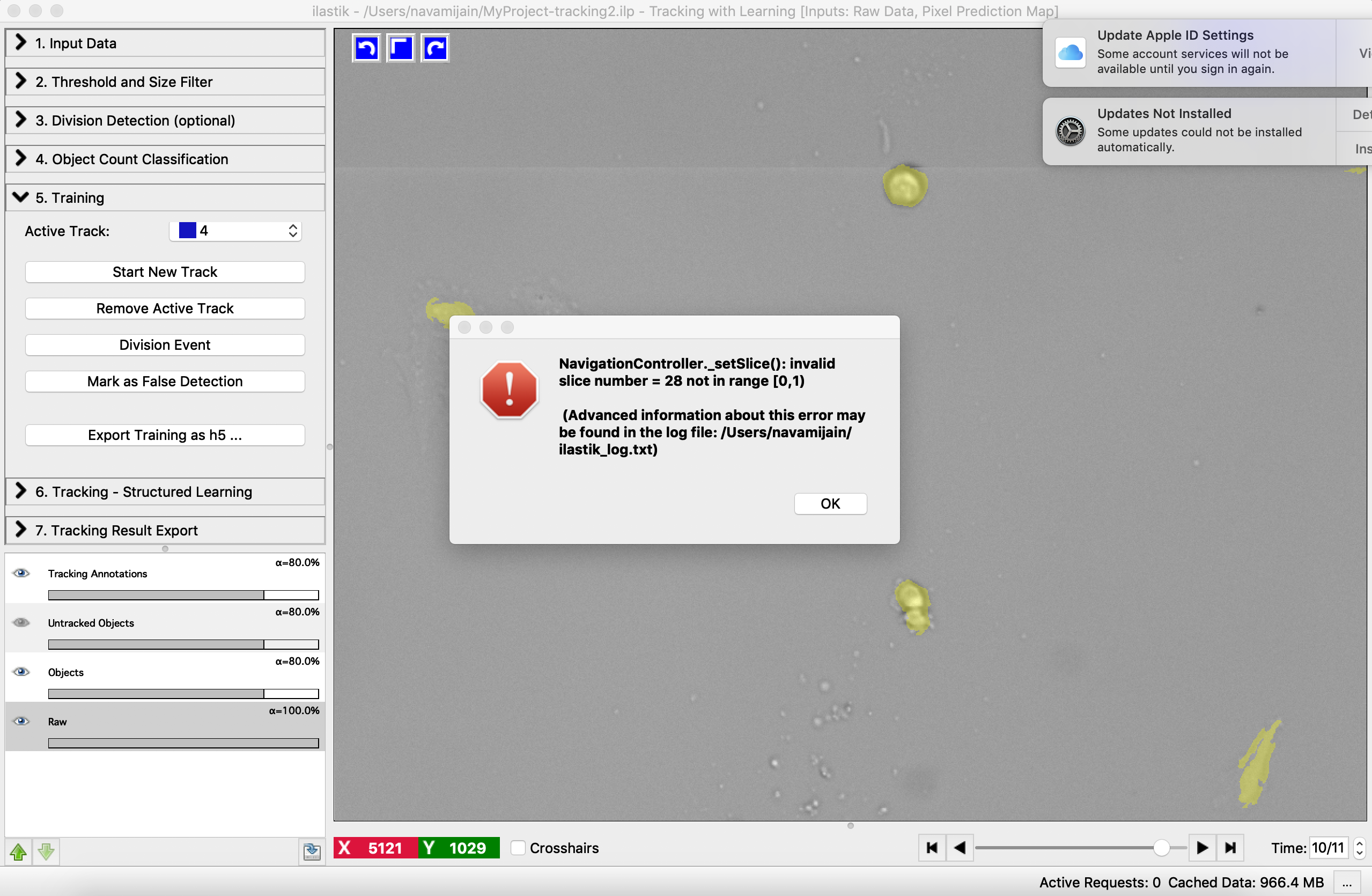 Error in Division Detection during Training for Tracking · Issue #2471 ...