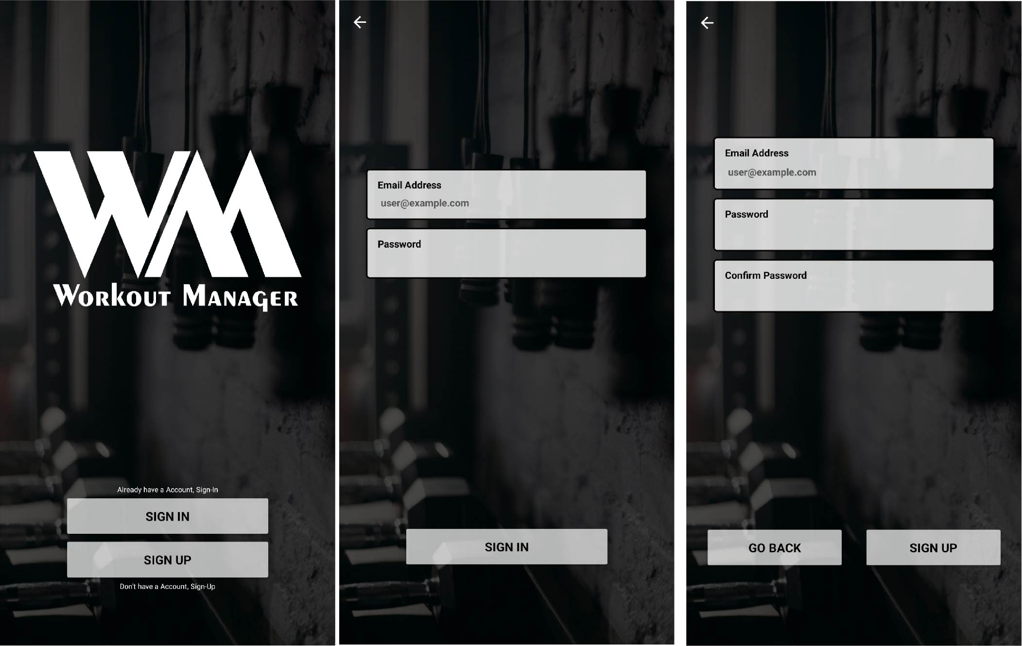GitHub - daryanritul/WorkoutManager: React Native projet to Manage ...
