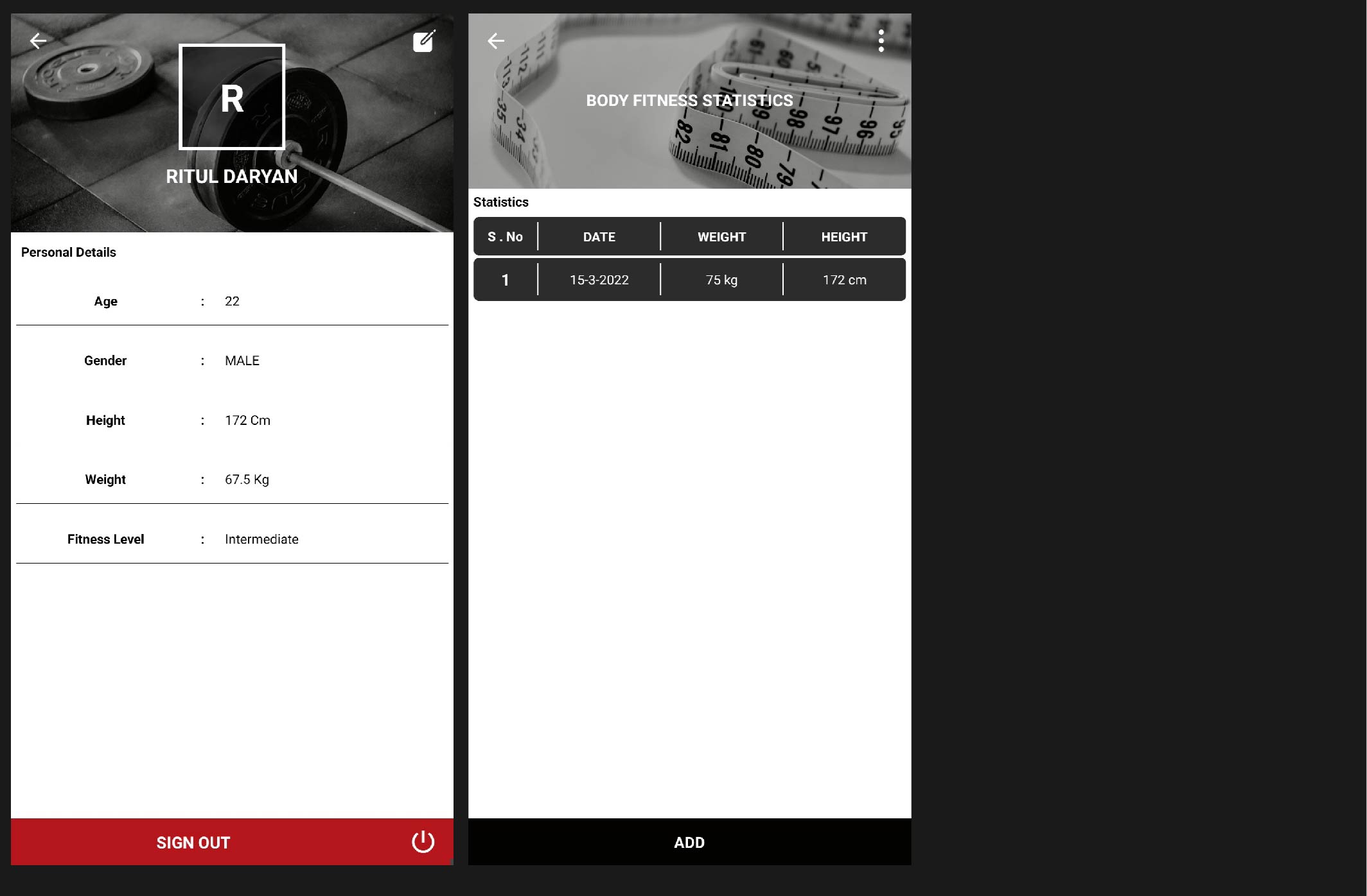 GitHub - daryanritul/WorkoutManager: React Native projet to Manage ...