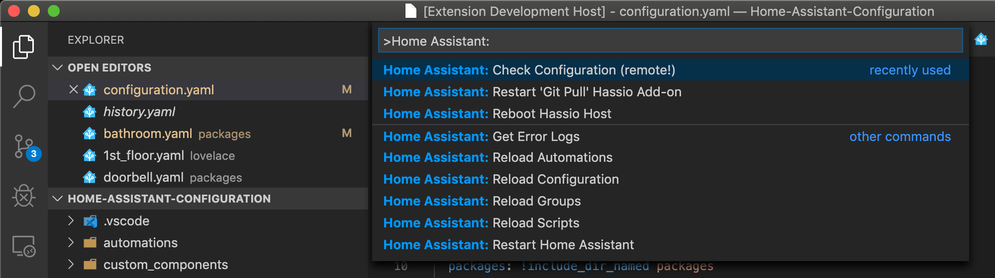 Configure Home Assistant