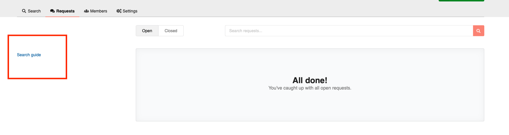 UI: advance search guide looks out of place when no facets · Issue ...