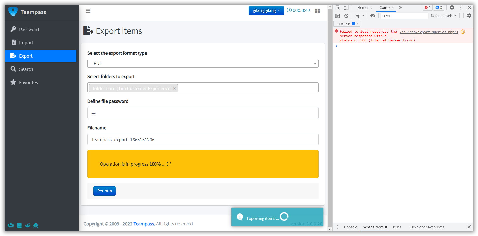Failed to export PDF if password form is empty · Issue #3358 ...
