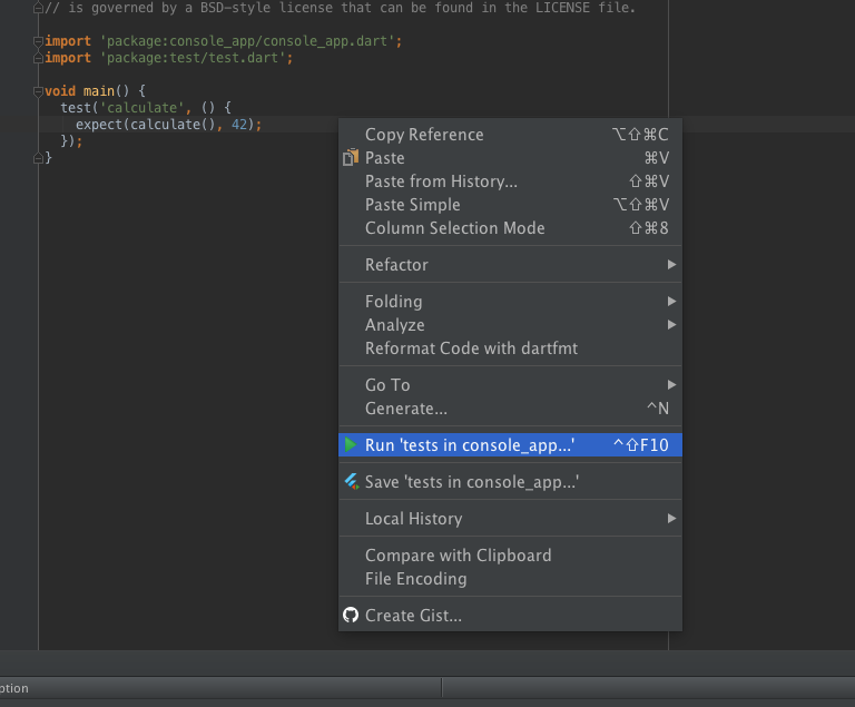 Flutter test support conflicts w/ running VM tests. · Issue #1128 ...