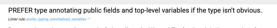 Update lint association for type annotations on APIs advice. · Issue ...