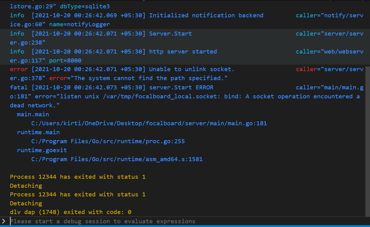 Can't start server (due to `enableLocalMode` setting) · Issue #1602 ...