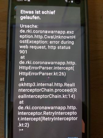 Ursache 4000 Error 901 Screen1