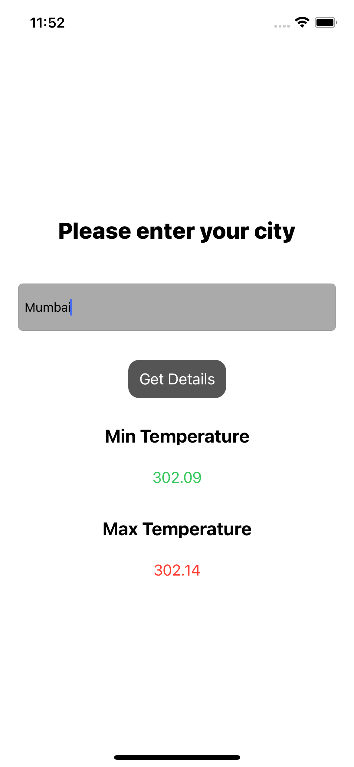 GitHub NavinAmaranathan/CityTemperature Get to know your city's minimum and maximum