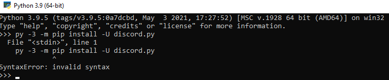 Installation Error · Issue #7045 · Rapptz/discord.py · GitHub