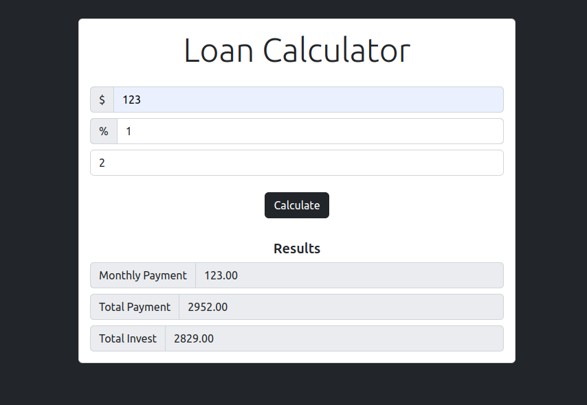 GitHub - paolatili/loan_calculator