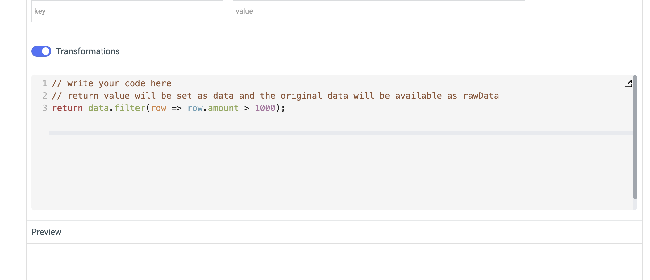 Fix Transformation component CodeHinter unusual UI · Issue #1709 ...