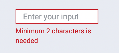 Text input widget: Option to customise the error message styles for ...