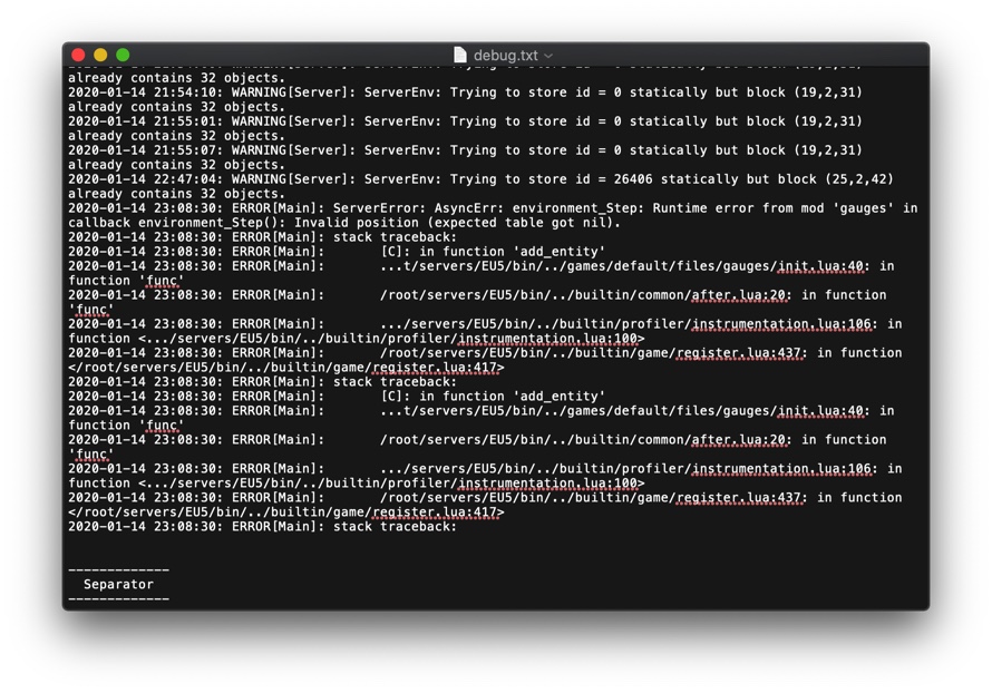 Crash when entity creation · Issue #4 · minetest-mods/gauges · GitHub
