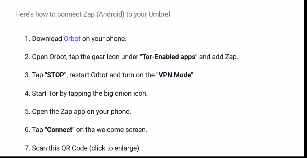 [Correction] Zap Android connection instructions · Issue 981
