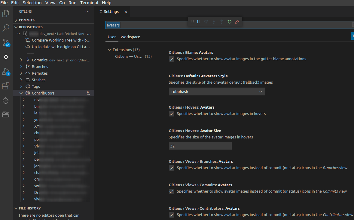 The avatars are not displayed, and the Default Gravatars Style do not