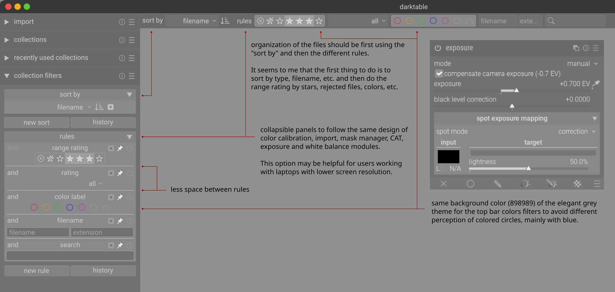 [FR] Some features related to the filtering module and filtering top