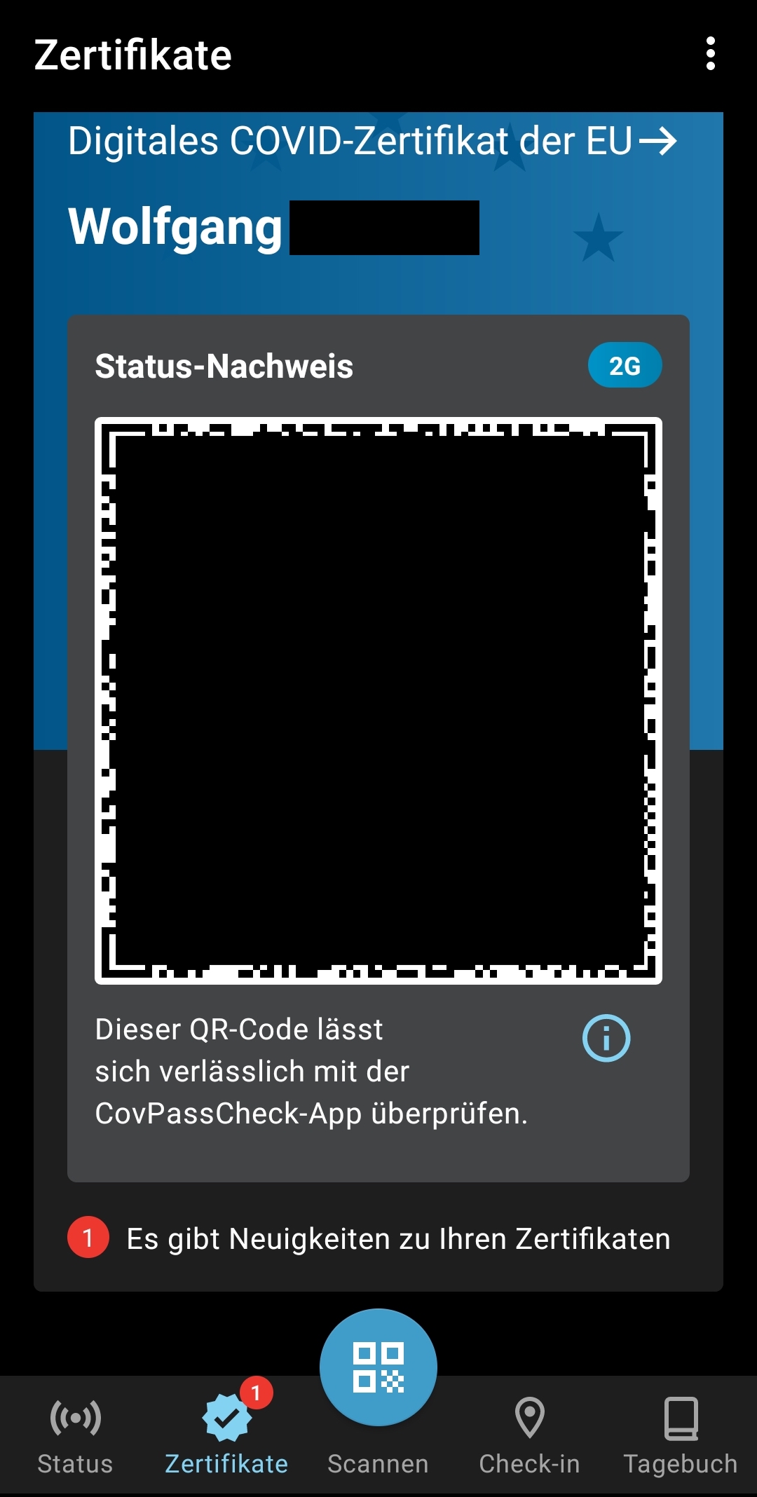  Es Gibt Neuigkeiten Zu Ihren Zertifikaten Shown Without Any News booster Notification Missing 
