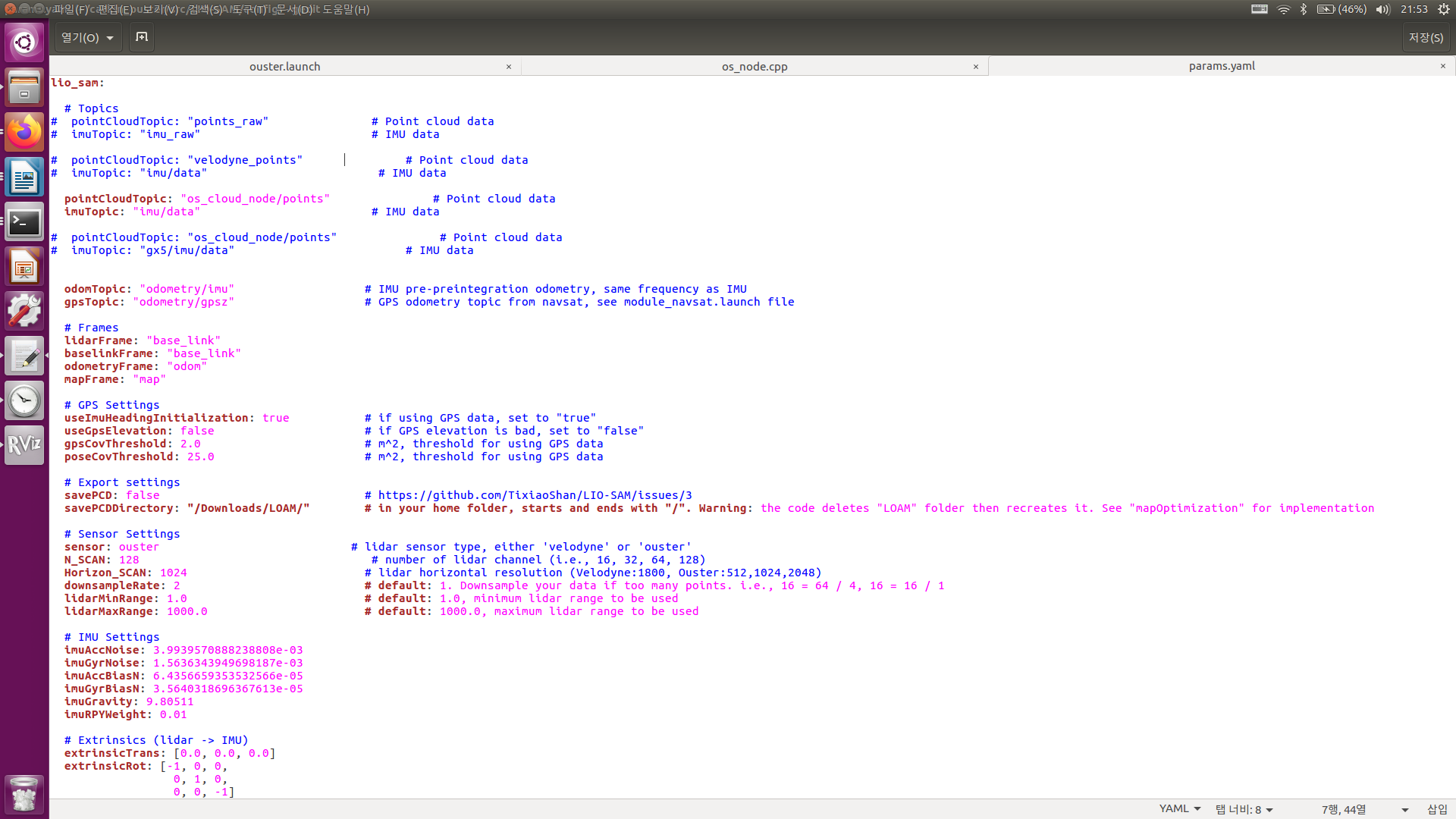 OS1-128 mapping error · Issue #188 · TixiaoShan/LIO-SAM · GitHub