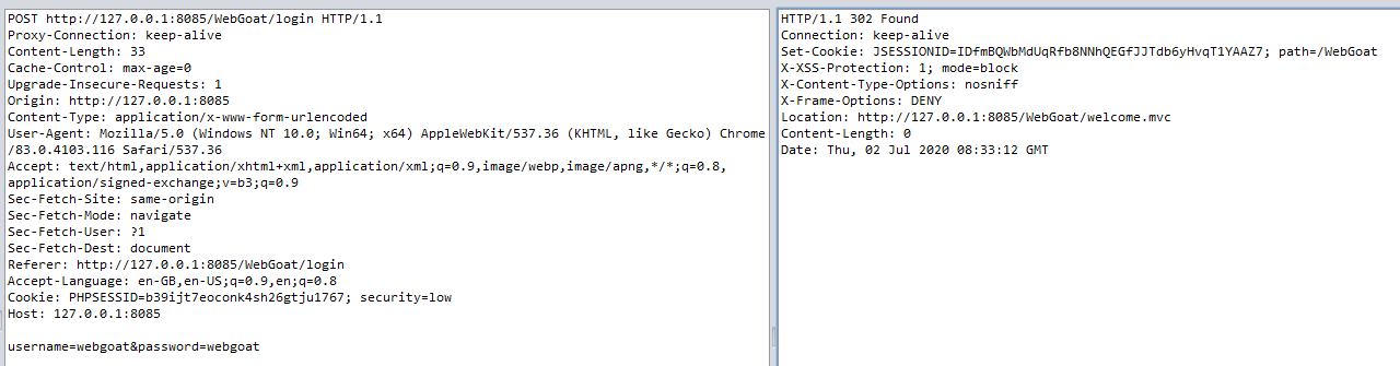 Can't login through Zap Proxy · Issue #856 · WebGoat/WebGoat · GitHub