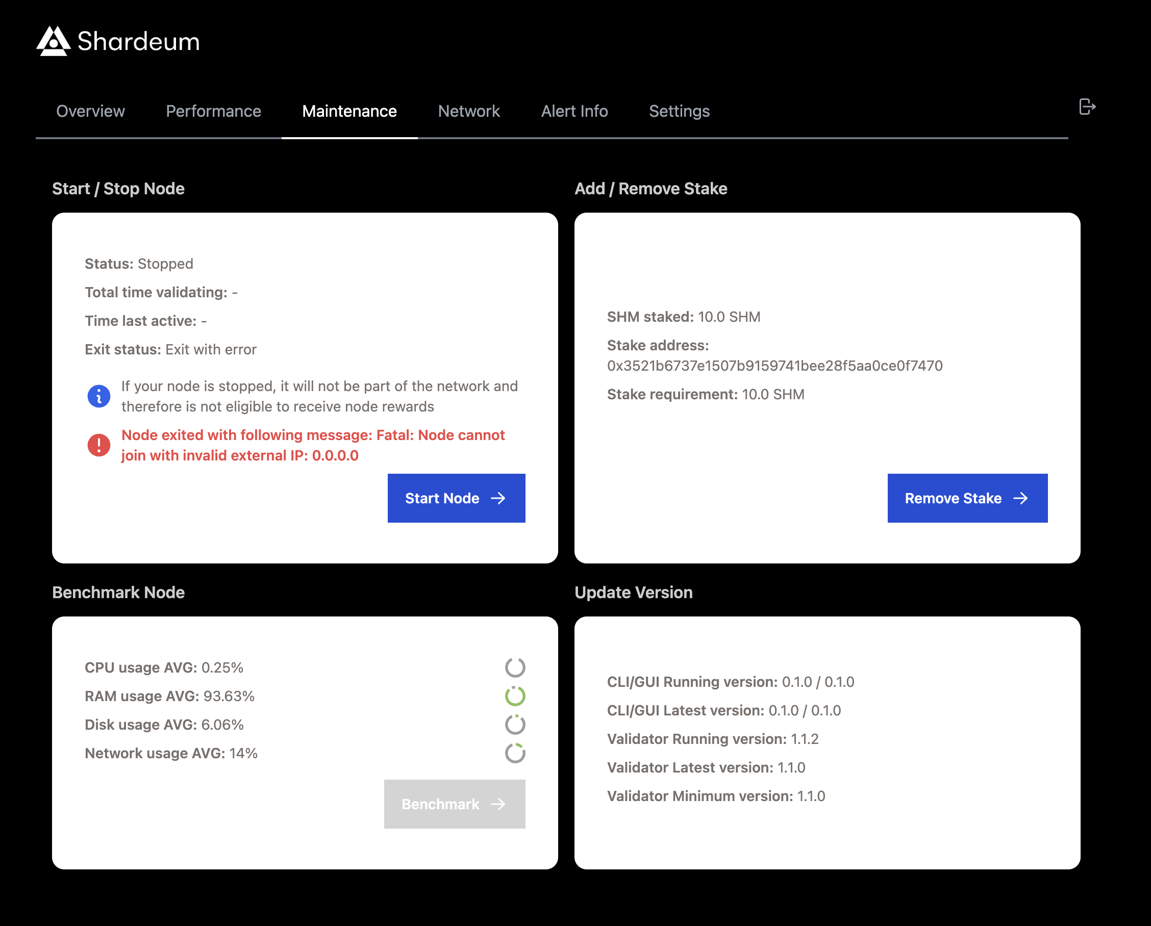 [Duplicate] Validator Stopped Error ```Fatal: Node cannot join with ...