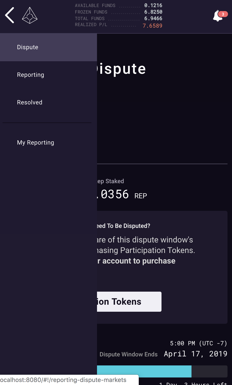 Mobile Menu Design update · Issue #1624 · AugurProject/augur · GitHub