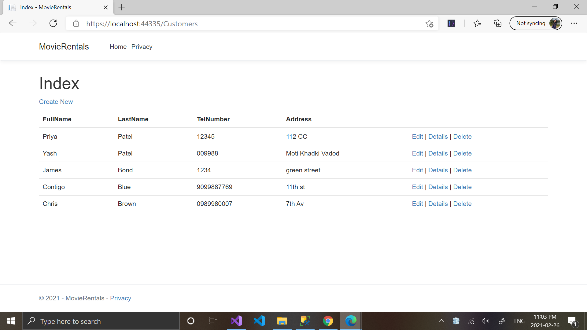 GitHub - Priya-2411/MovieRentals: MVC Core web Application of Movie Rentals