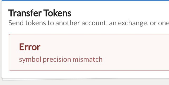 Precision mismatch on token transfers · Issue #849 · greymass/anchor ...