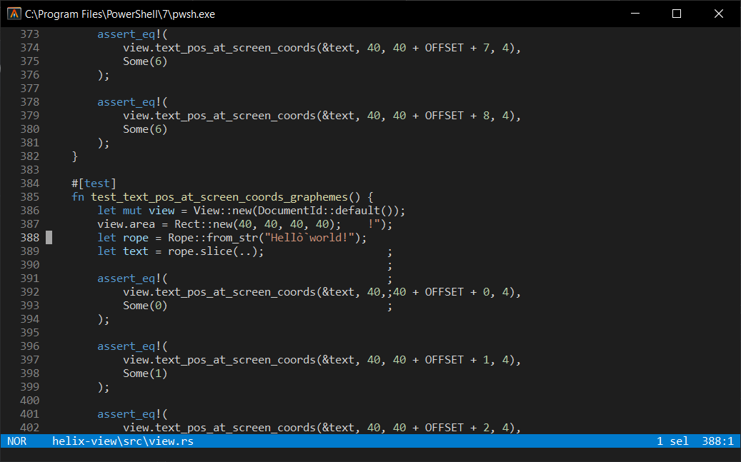 Visual bug · Issue #1561 · helix-editor/helix · GitHub