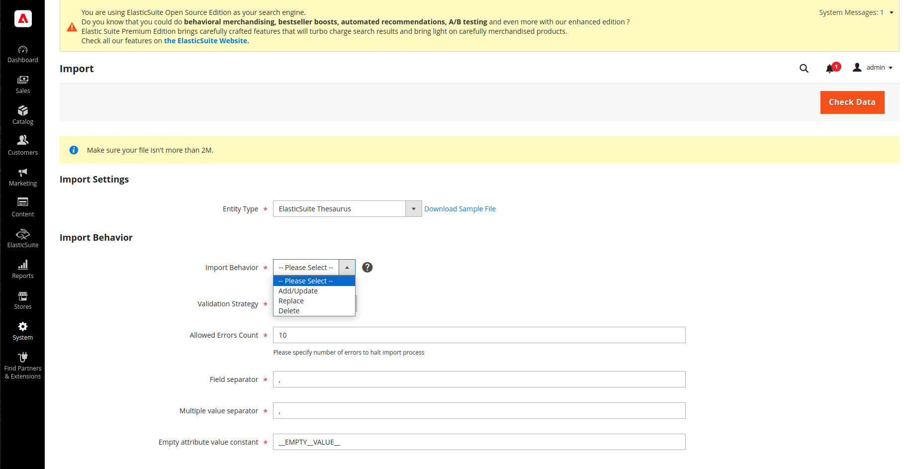 Cannot Create Thesaurus via import · Issue 3109 · SmileSA