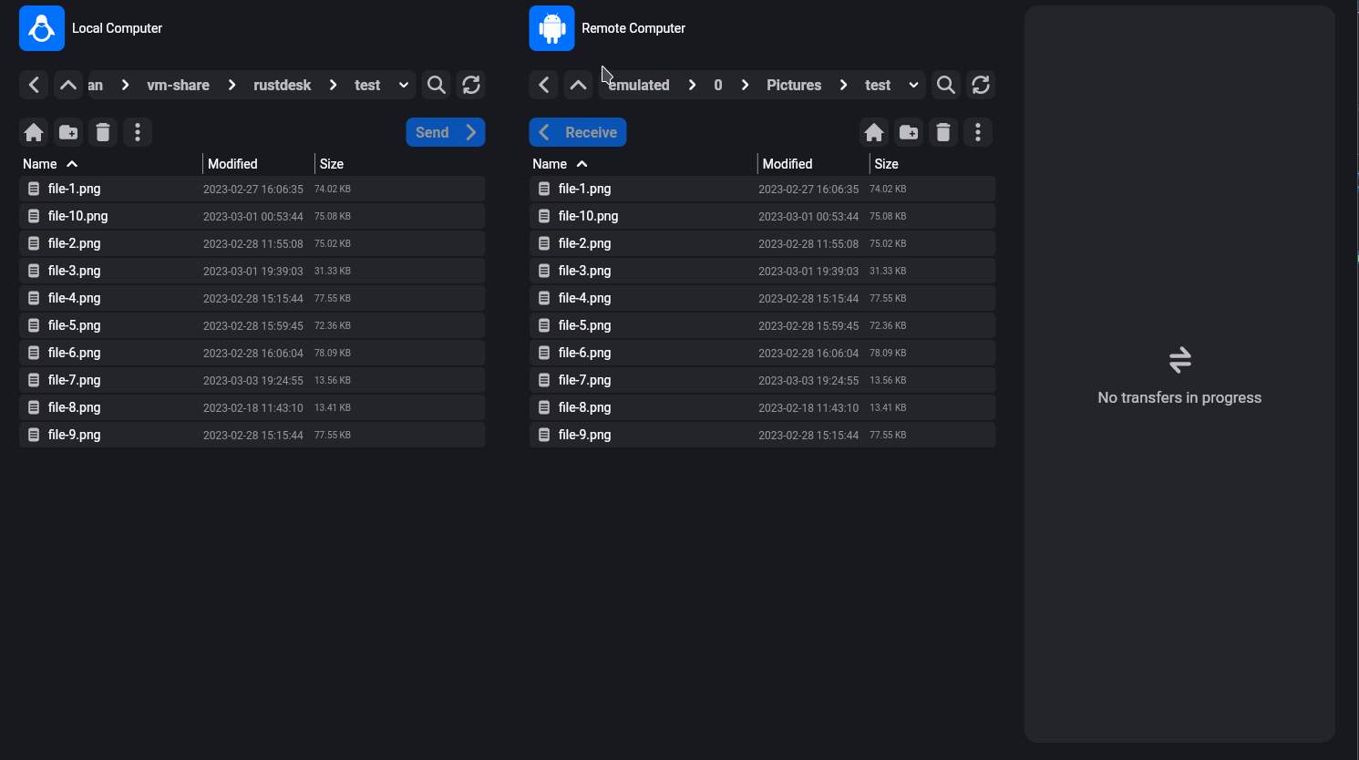 File Manager. Dialog Confirm overwrite does not behave as expected