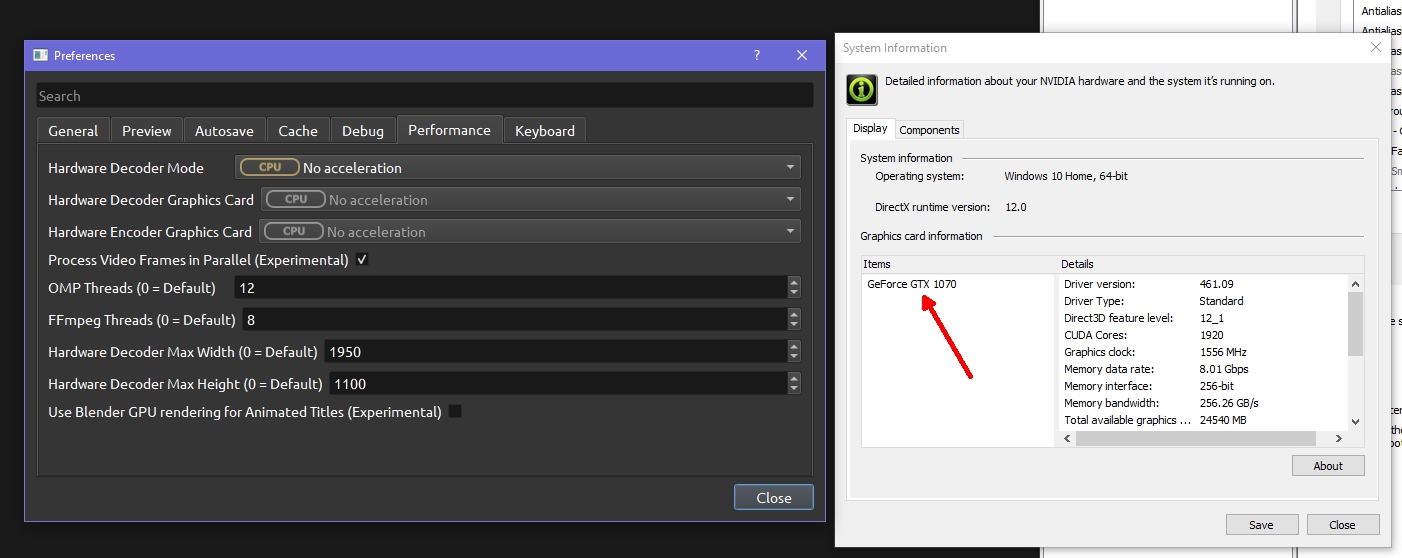 Please add hardware acceleration capability in Windows 10 environment
