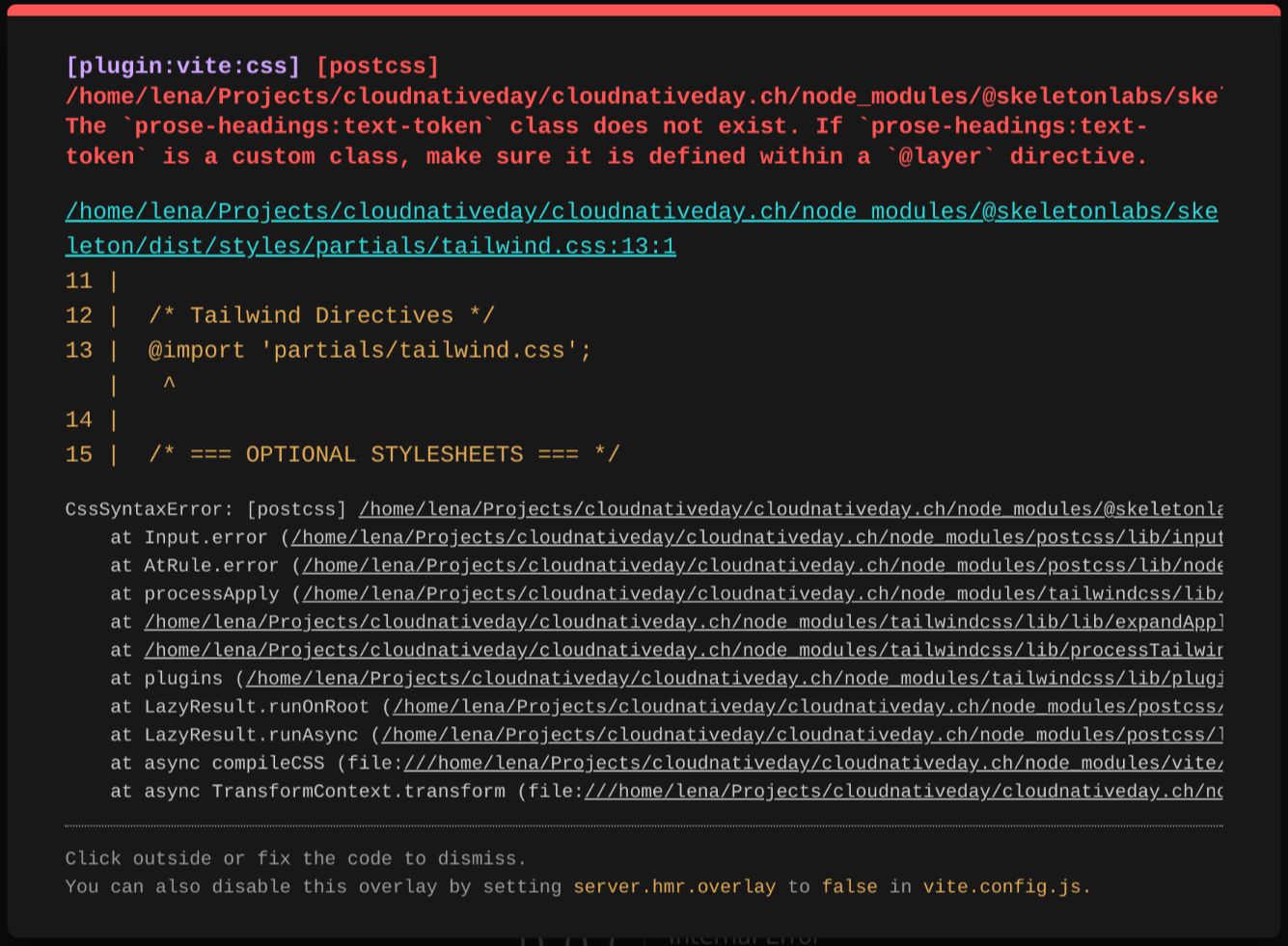 Error The `proseheadingstexttoken` class does not exist. · Issue