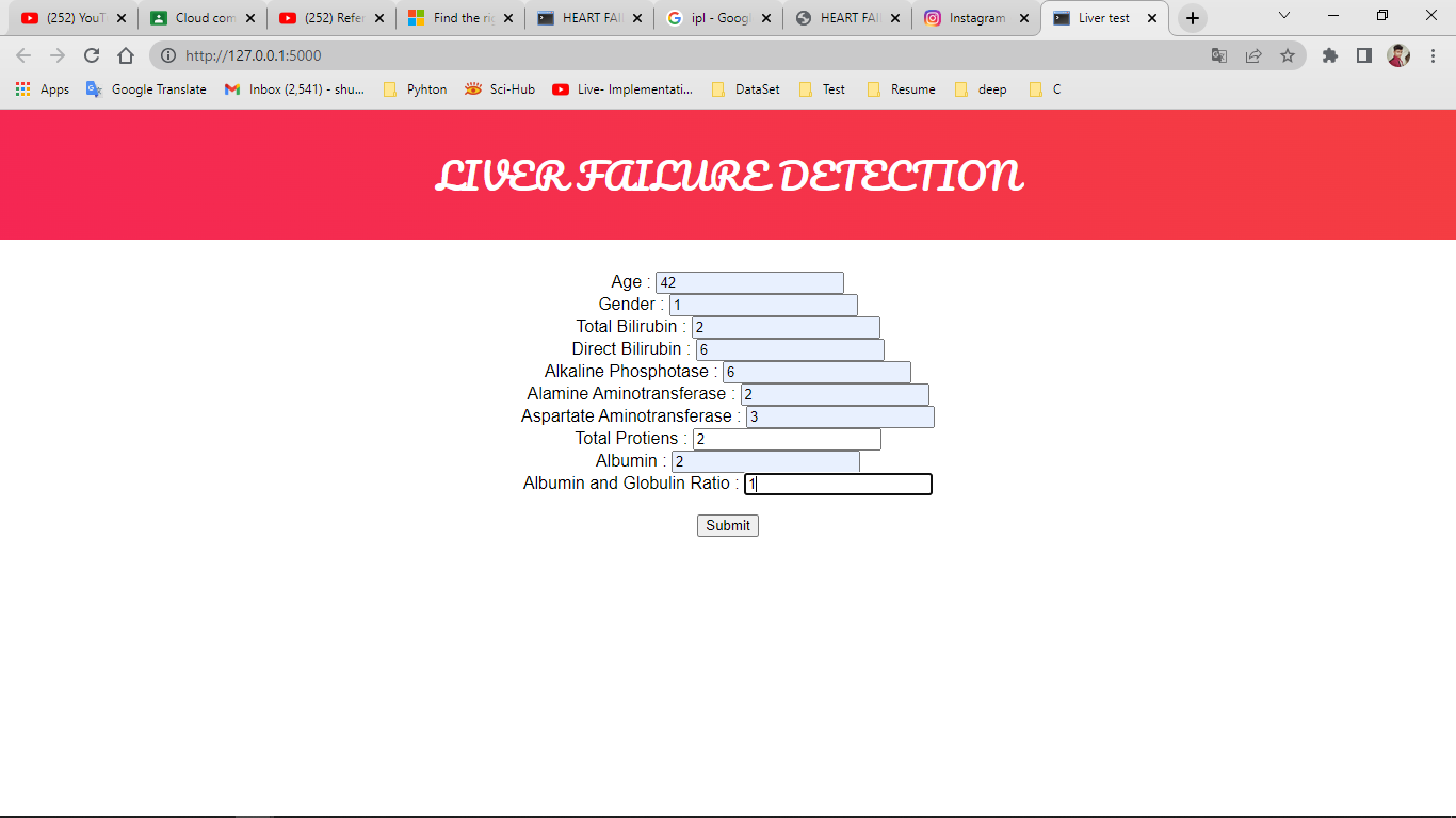 GitHub - shubhamSR09/liver-fail-detetor: AI Web App for Liver fail Detector