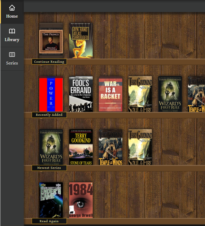 Home page designs · advplyr audiobookshelf · Discussion #63 · GitHub