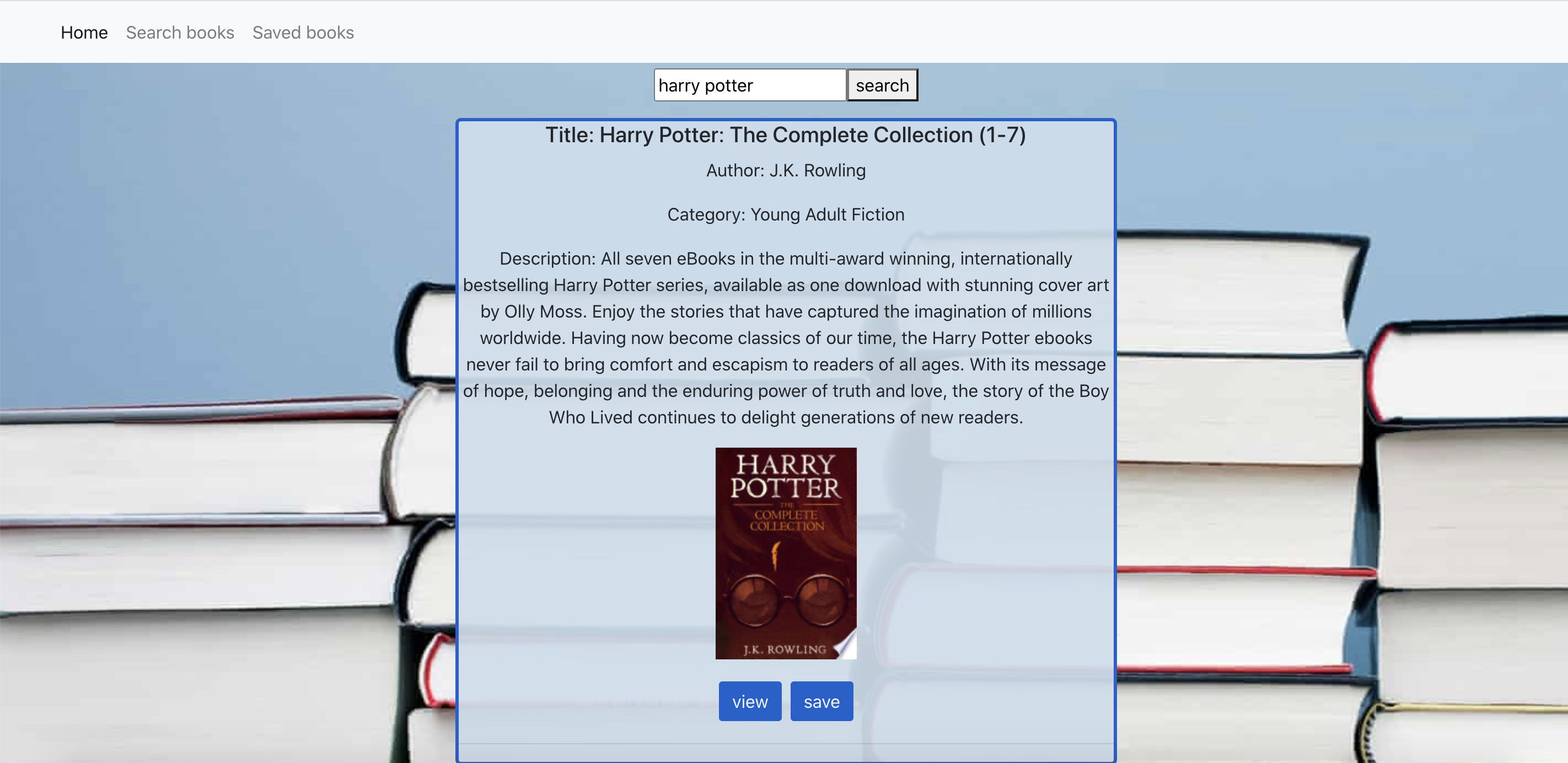 GitHub - je33ica/Books: A new React-based Google Books Search app · GitHub