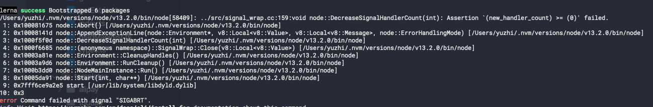 [问题]Node v13 执行 lerna bootstrap 报错 · Issue #427 · remaxjs/remax · GitHub