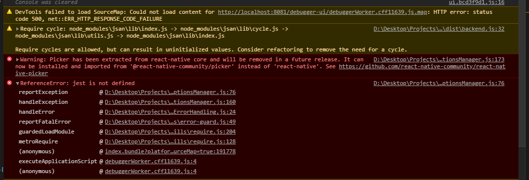 React Navigation Drawer [jest in not defined] · Issue #5593 · microsoft ...