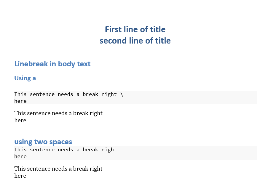 Linebreaks in word_document · Issue 2083 · rstudio/rmarkdown · GitHub