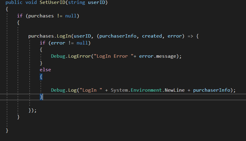 Null error when i am setting a app user ID · Issue #62 · RevenueCat ...