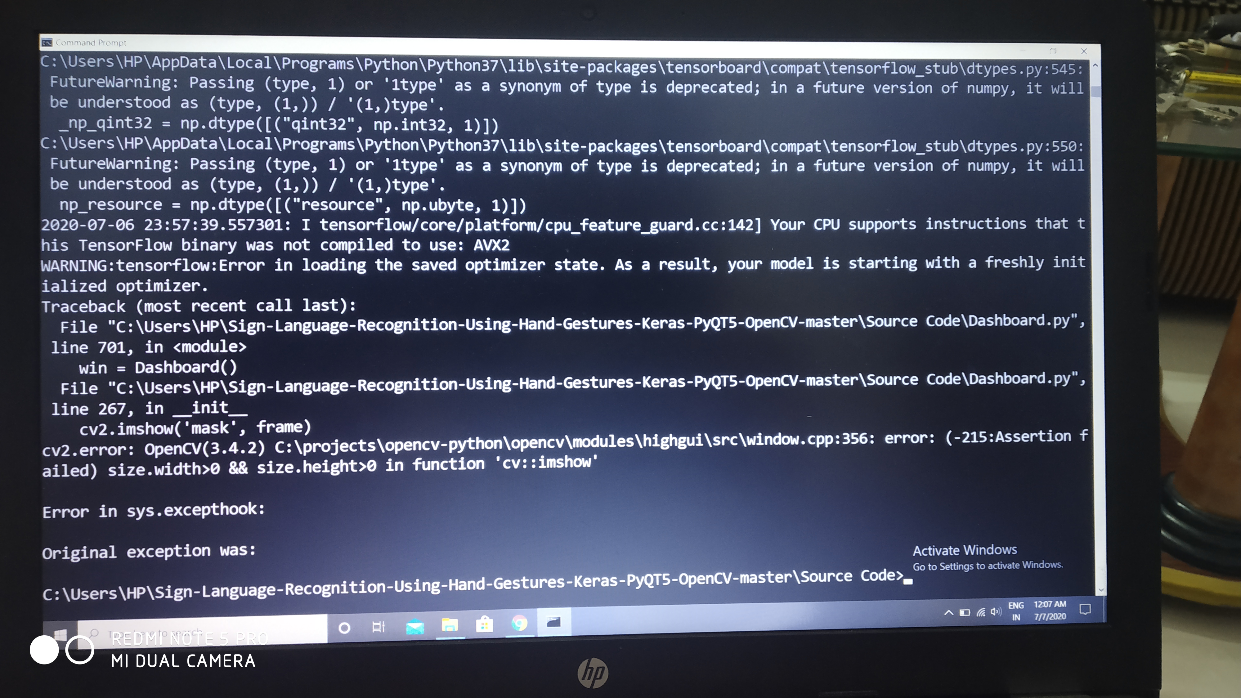error plz help · Issue #17 · shadabsk/Sign-Language-Recognition-Using ...