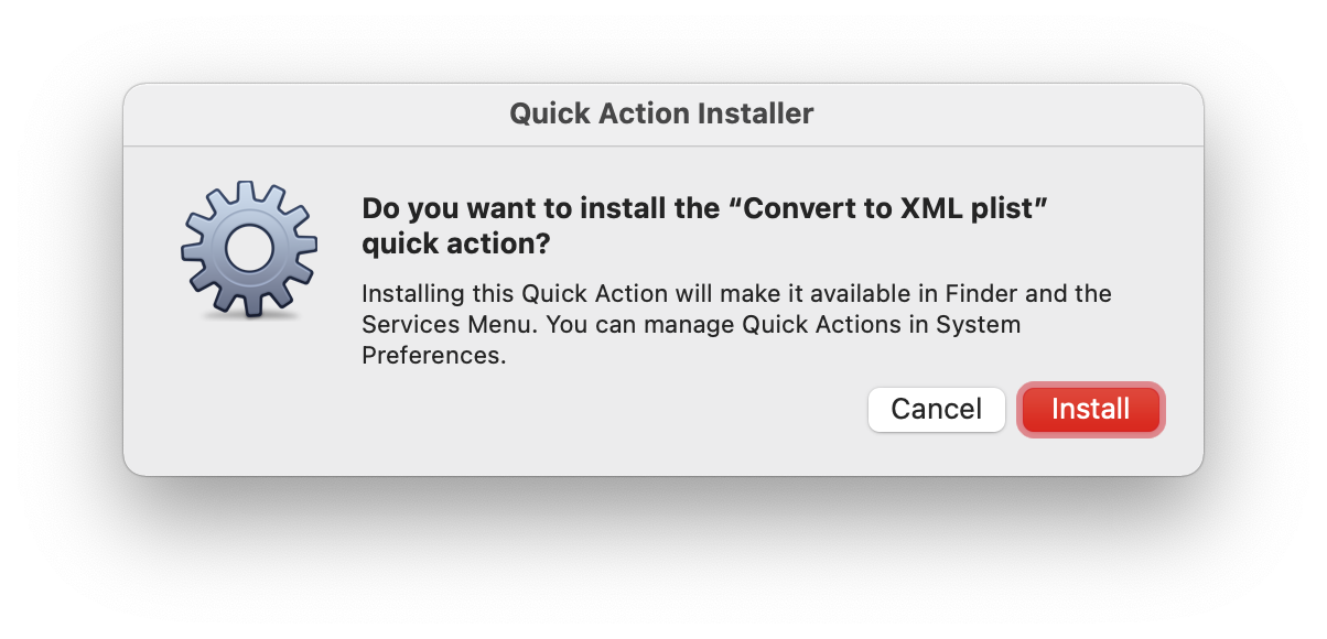 Automator installer