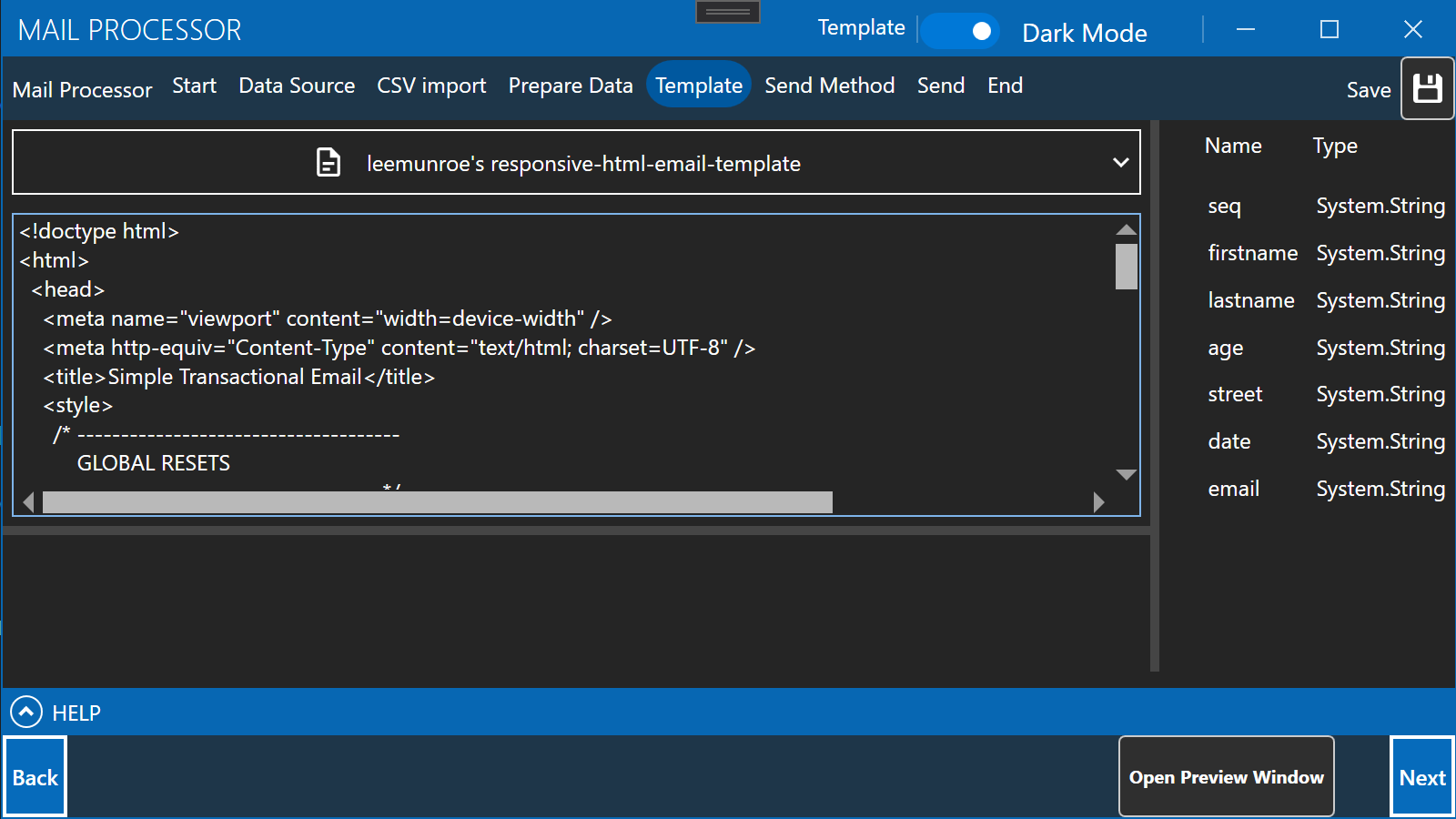 An Mass-Email Processor