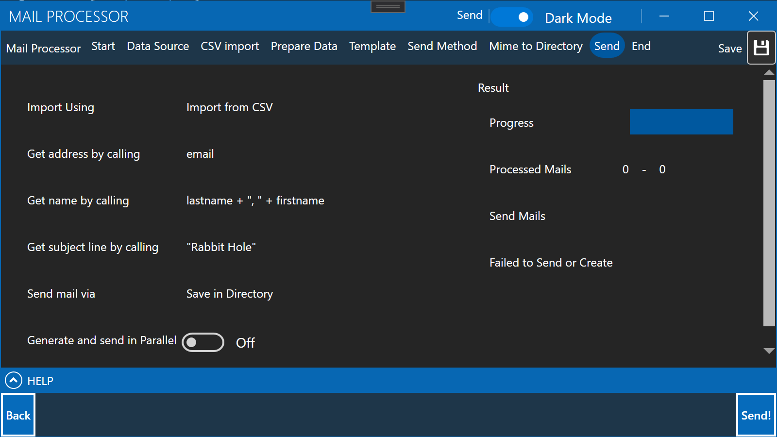 An Mass-Email Processor