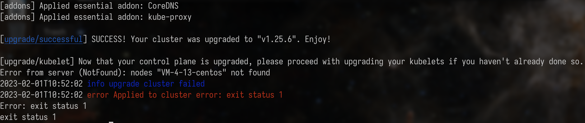 BUG: sealos run to upgrade kubernetes with hostname uppercase fail ...