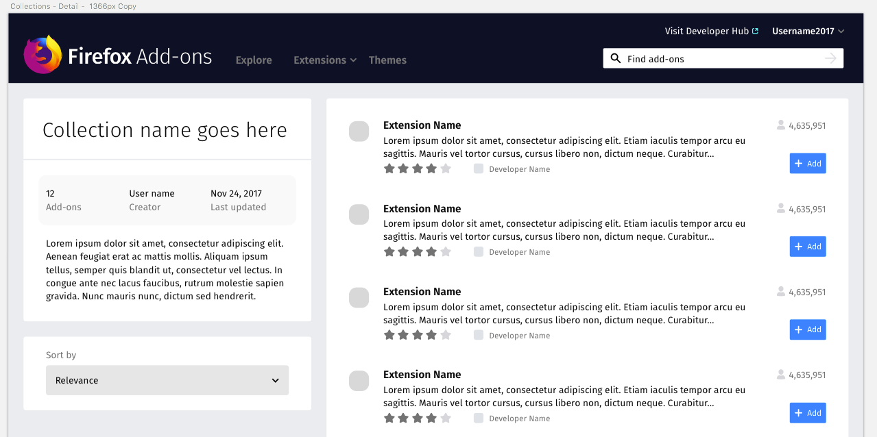 Sort add-ons in a collection · Issue #11230 · mozilla/addons · GitHub