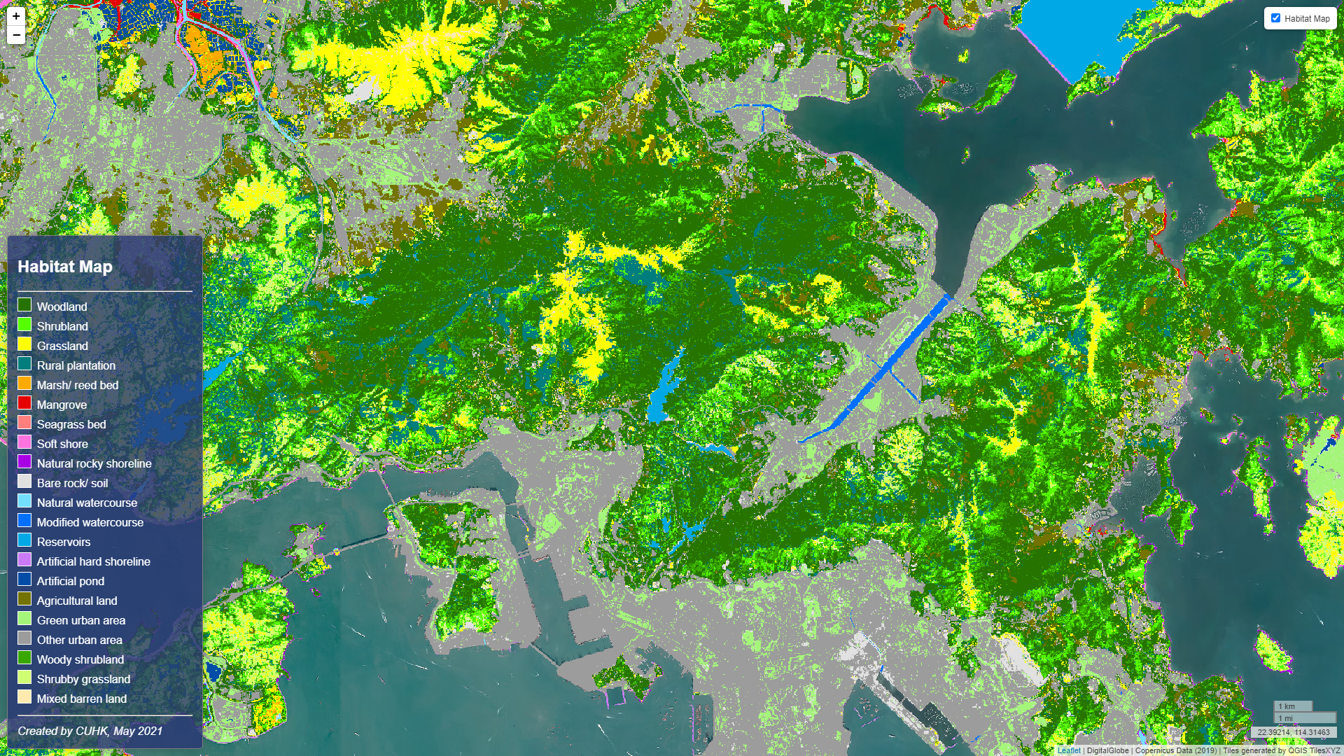 GitHub - ivanhykwong/Habitat-Mapping-Web-Map: A simple web map template ...