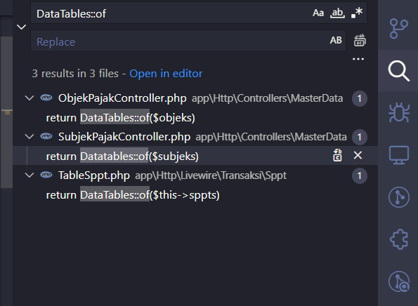 Data Subjek Pajak jika sudah terlalu banyak akan mengalami loading ...