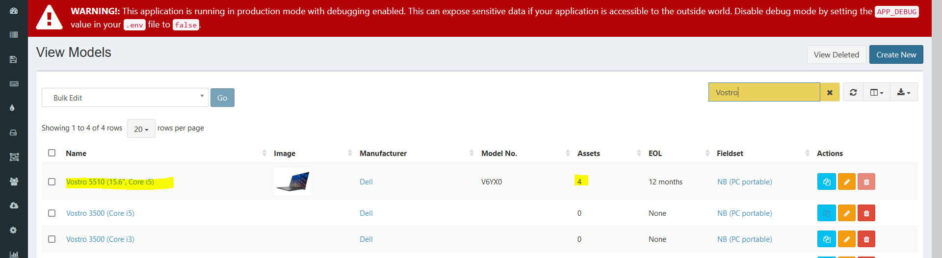 Model names with double quotes not escaped in JSON on model pages · Issue  #10950 · grokability/snipe-it, image size:1920x526