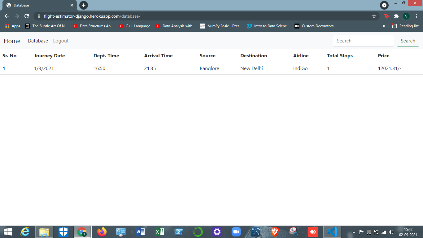 GitHub - vatsal70/flight_estimator_app_django