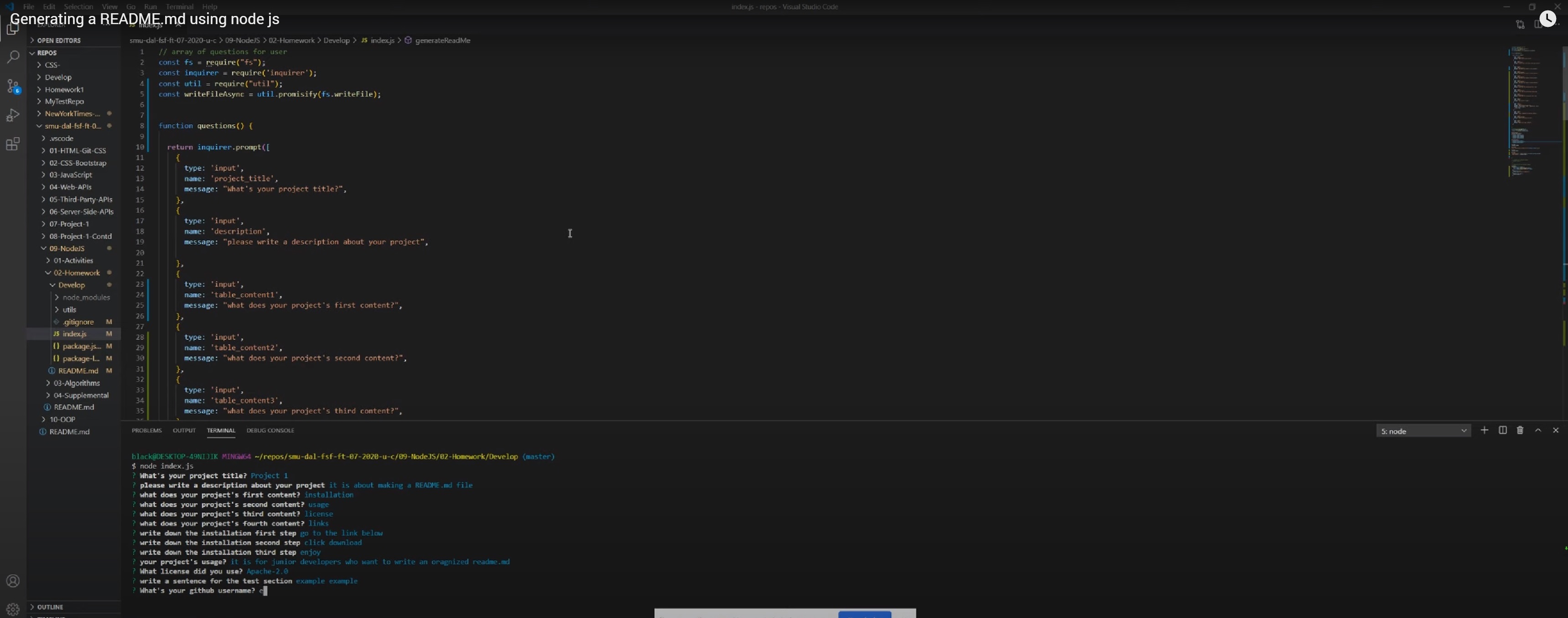 GitHub - EvanMohammed/README.md-Generator
